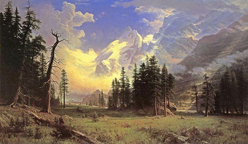 Albert Bierstadt Bierstadt Albert The Morteratsch Glacier China oil painting art